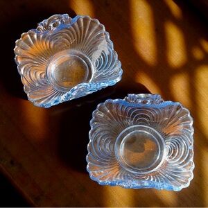 Set of Two Cambridge Depression Glass Nut Dishes